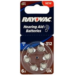 Rayovac acoustic special type 312 hearing aid batteries