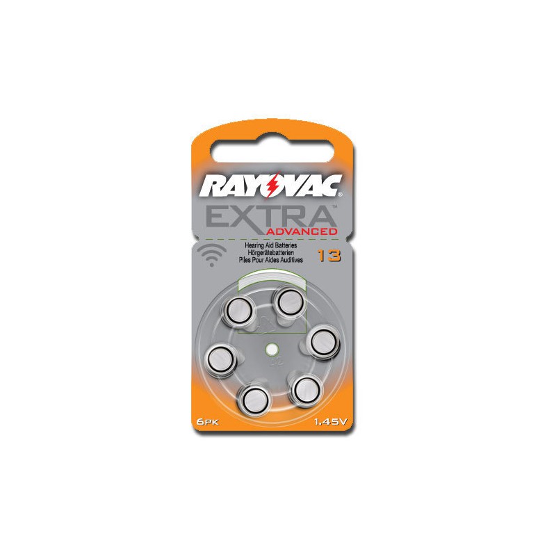6 Rayovac Extra Advanced 13 для слуховых аппаратов