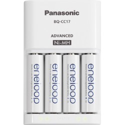 Panasonic Eneloop BQ-CC17 Advanced battery charger + 4 AA Eneloop (1900mAh)